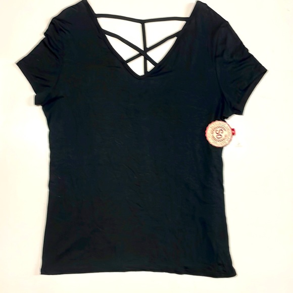 Black Strap Jersey Tee - Picture 1 of 5